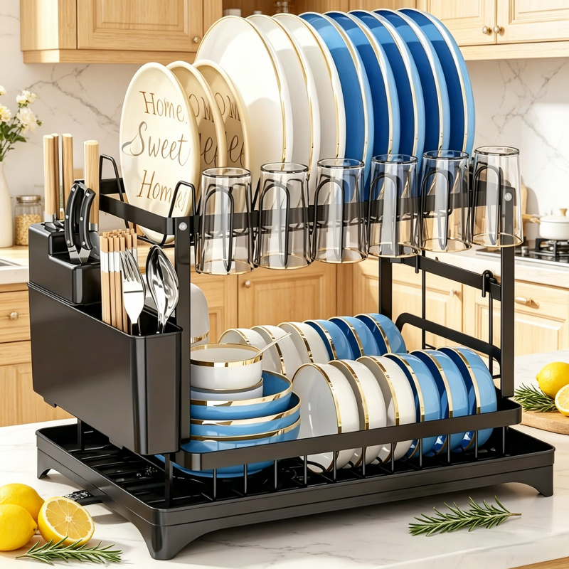 Kitchen Appliances Storage - Escurridor de Platos Metálico de 2