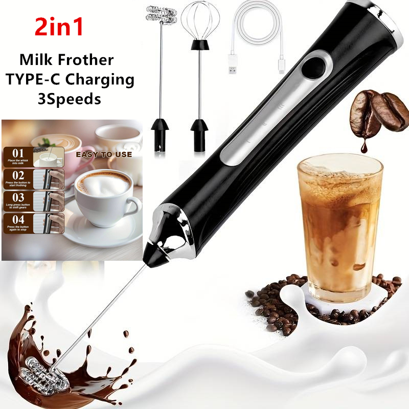 Milk Frother Automatic - Espumador de leche eléctrico inalámbrico y