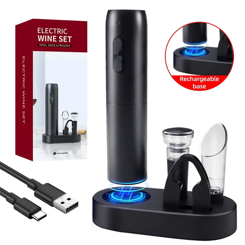 Wine Opener Electric - Sacacorchos Eléctrico para Botellas de Vino,