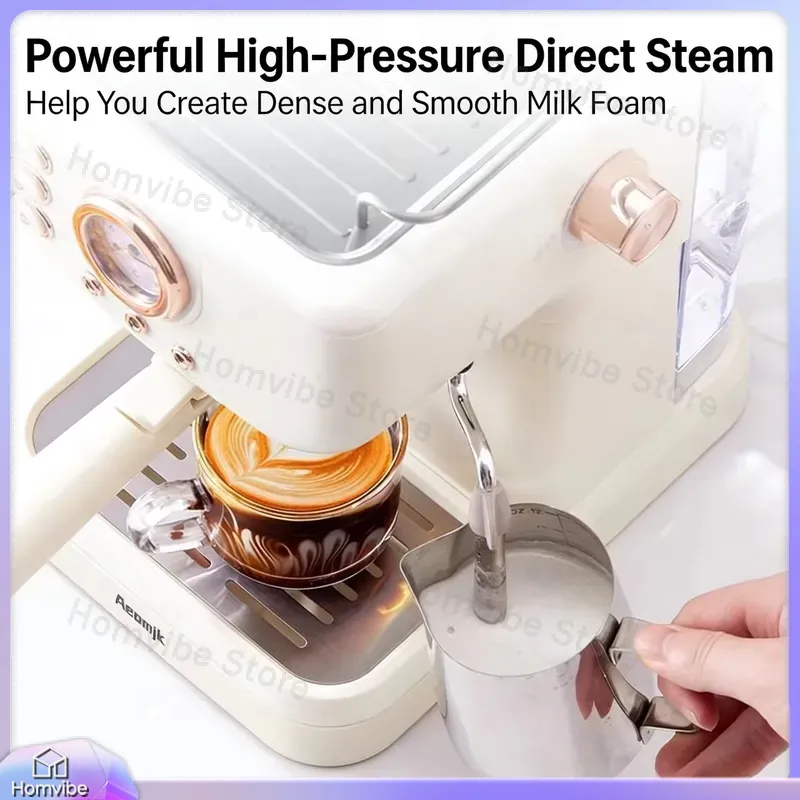 Cafetera Espresso Semiautomáti - Milk Frother Automatic reseña y precio