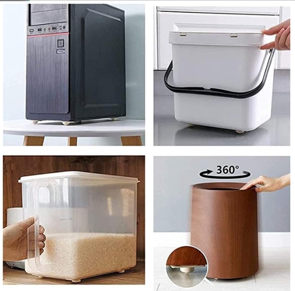 8 Ruedas Autoadhesivas para El - Kitchen Appliances In White reseña y precio