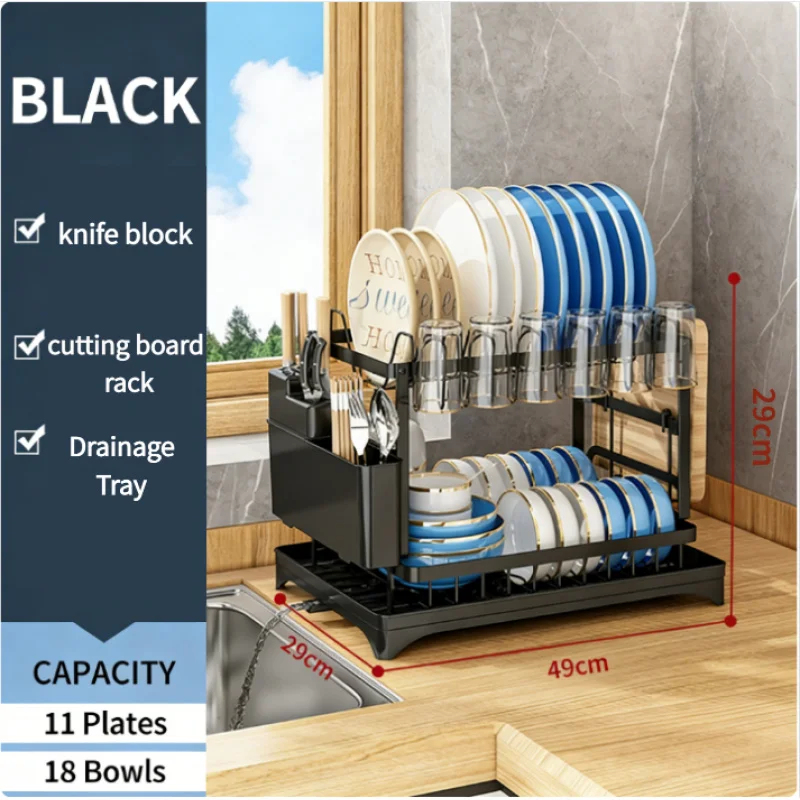 Escurridor de Platos Metálico  - Kitchen Appliances Storage reseña y precio
