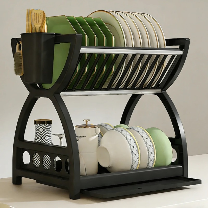 Escurridor de Platos de 2 Nive - Kitchen Appliances Storage reseña y precio