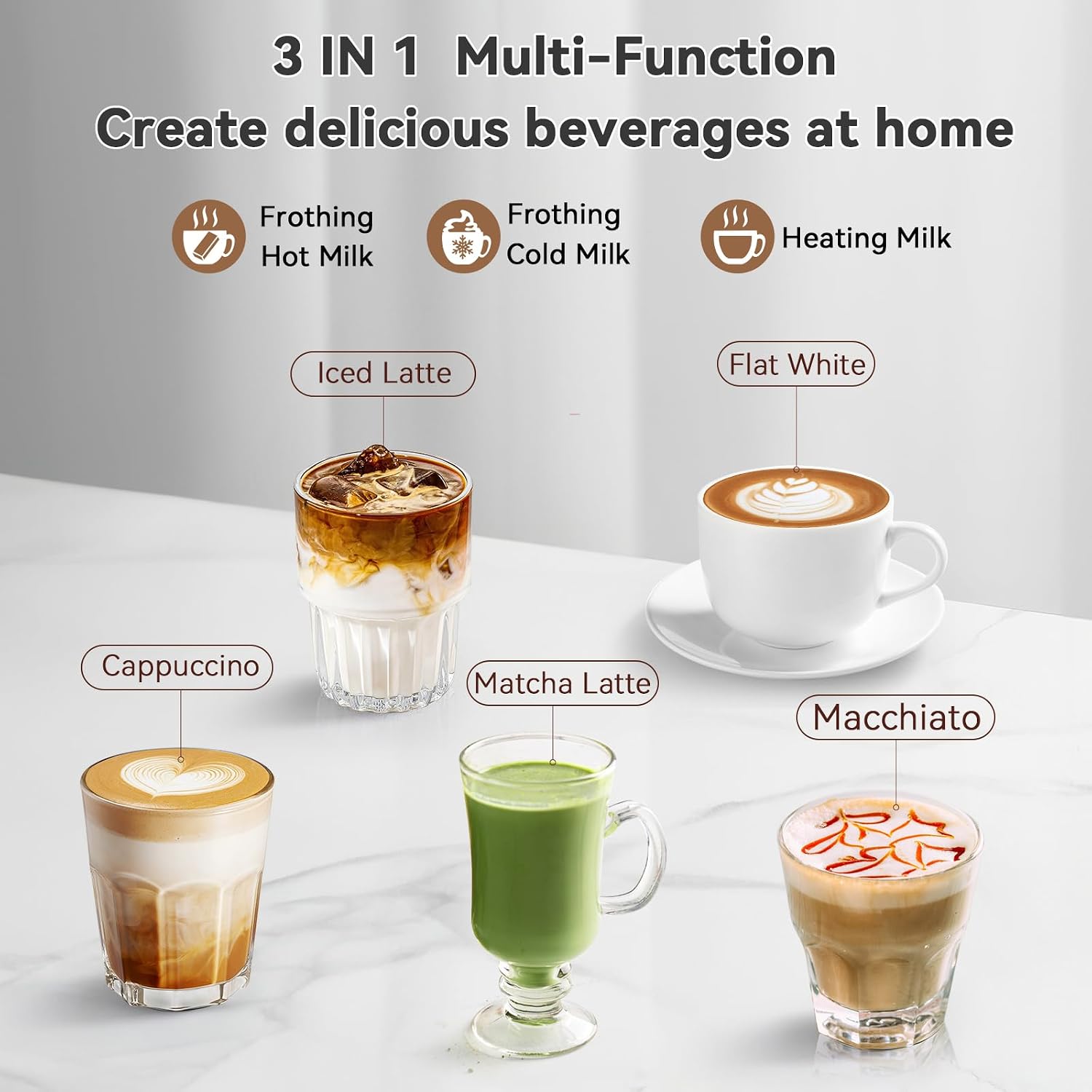 Espumador de Leche Eléctrico d - Milk Frother Automatic reseña y precio
