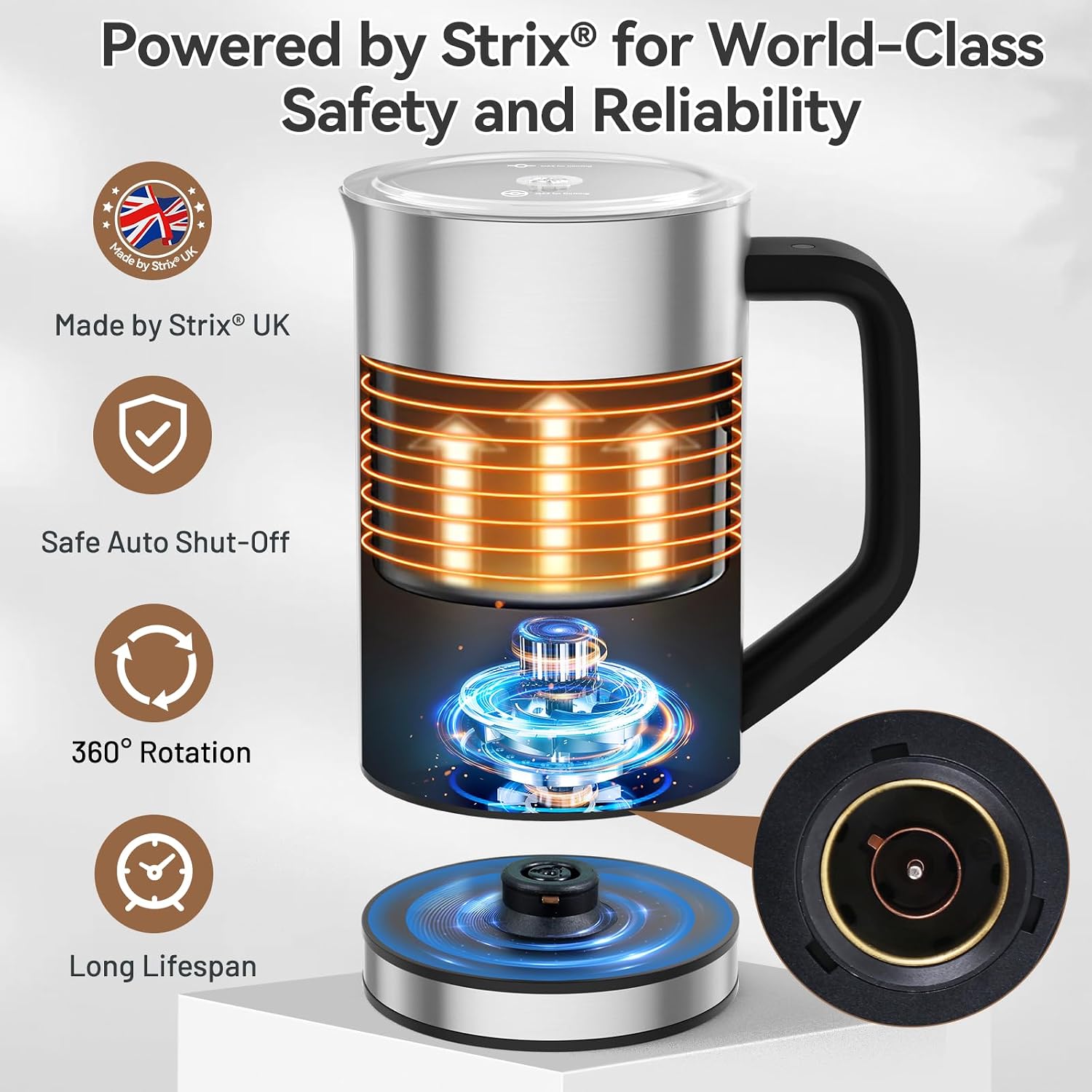Espumador de Leche Eléctrico d - Milk Frother Automatic reseña y precio