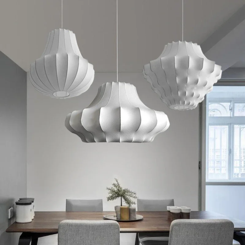 Lámpara de tela nórdica, luz c - Kitchen Appliances In White reseña y precio