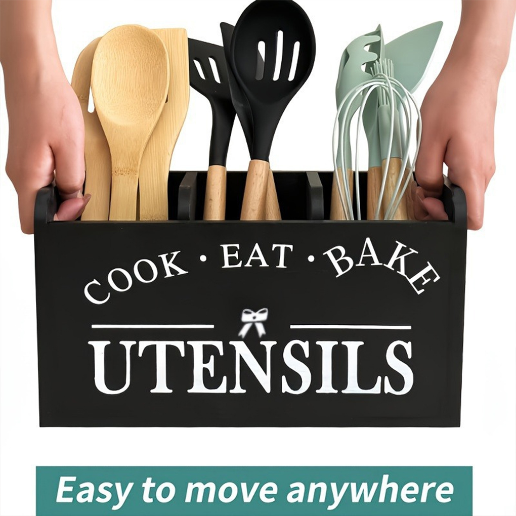 Soporte de madera para utensil - Kitchen Appliances Storage reseña y precio