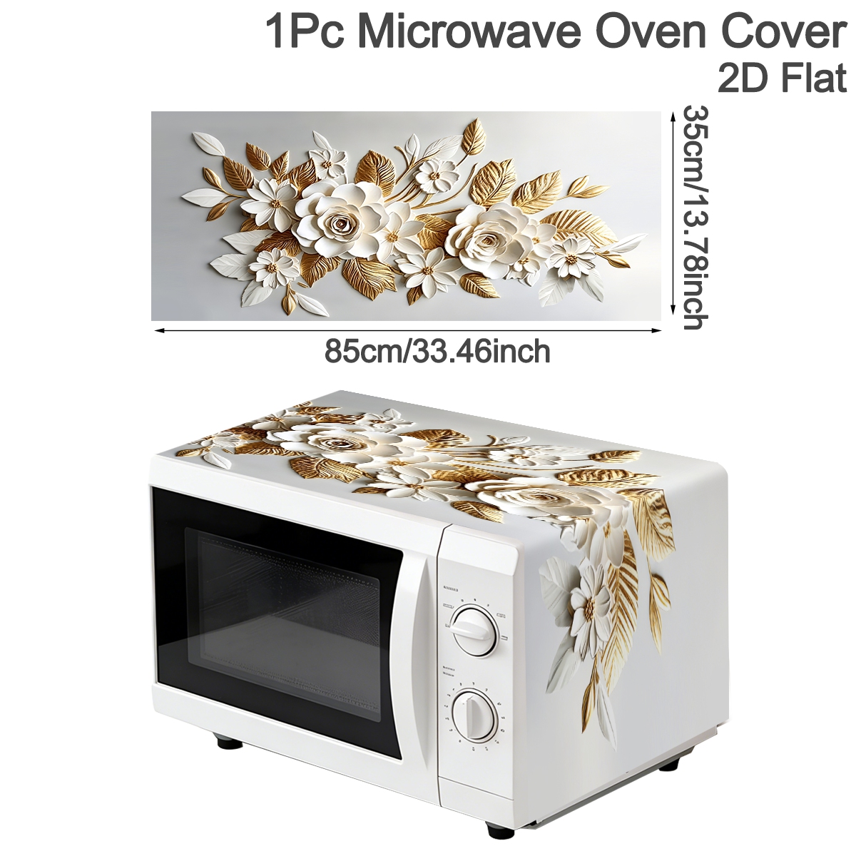 Funda para Horno de Microondas - Kitchen Appliances In White reseña y precio