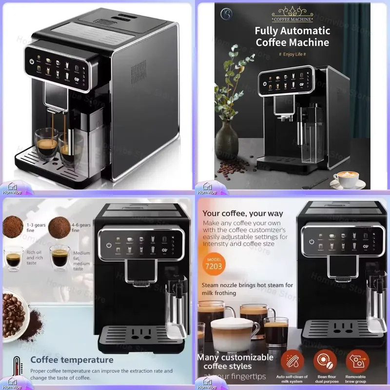 Cafetera Espresso 6 en 1 con E - Milk Frother Automatic reseña y precio