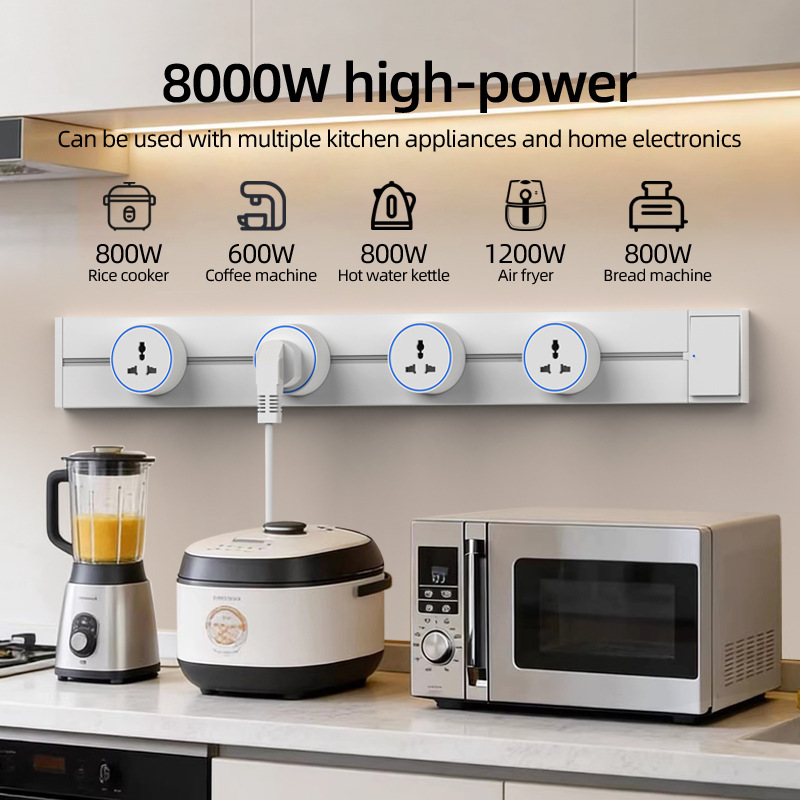 Regleta de enchufes móvil blan - Kitchen Appliances Uk reseña y precio