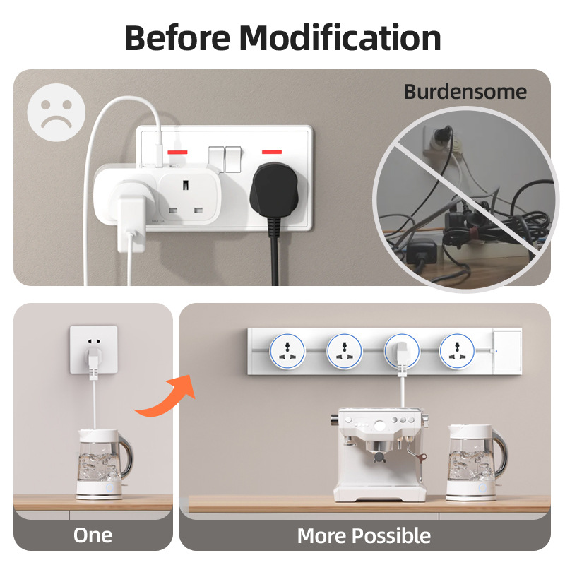Regleta de enchufes móvil blan - Kitchen Appliances Uk reseña y precio