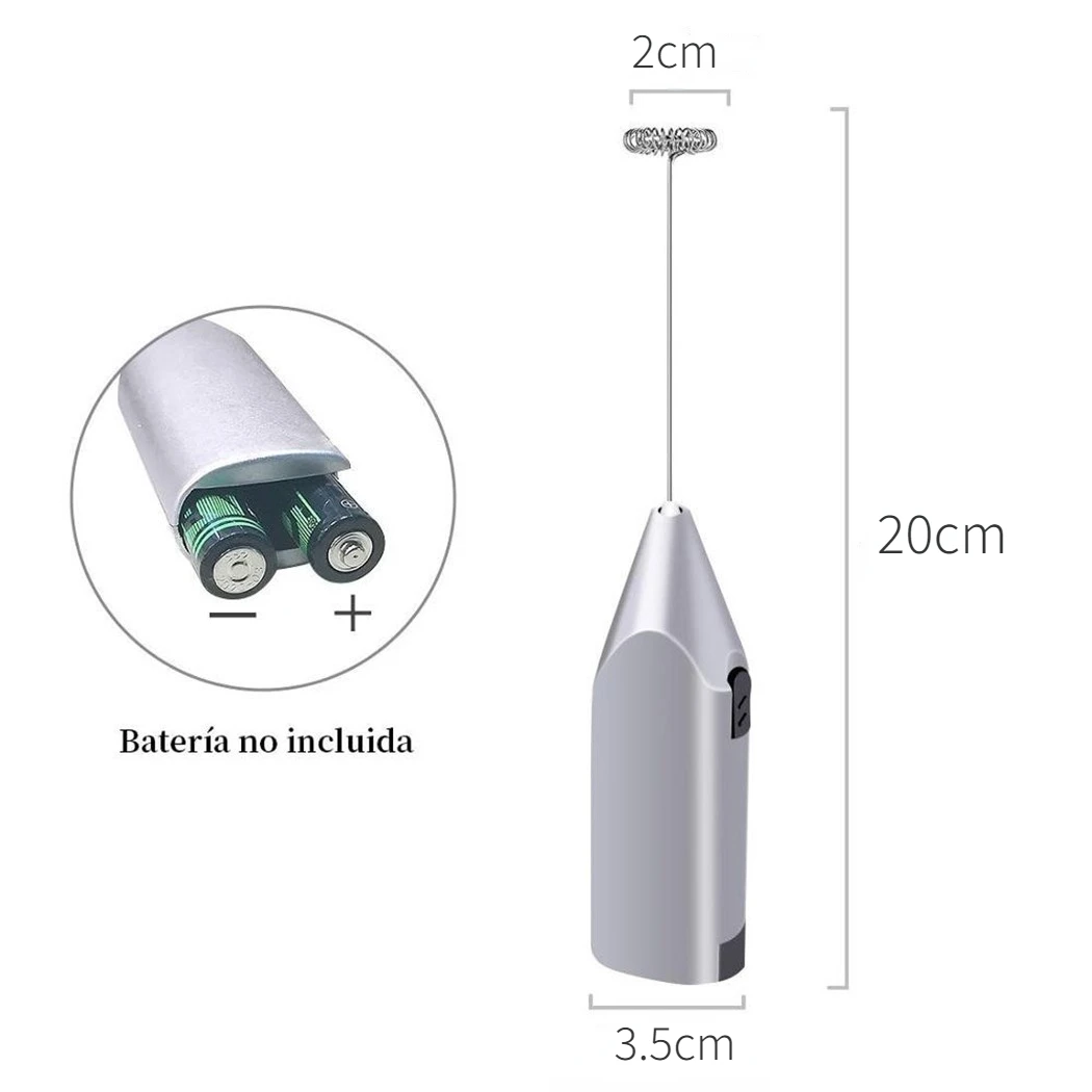 Mini batidor de huevos eléctri - Milk Frother Automatic reseña y precio