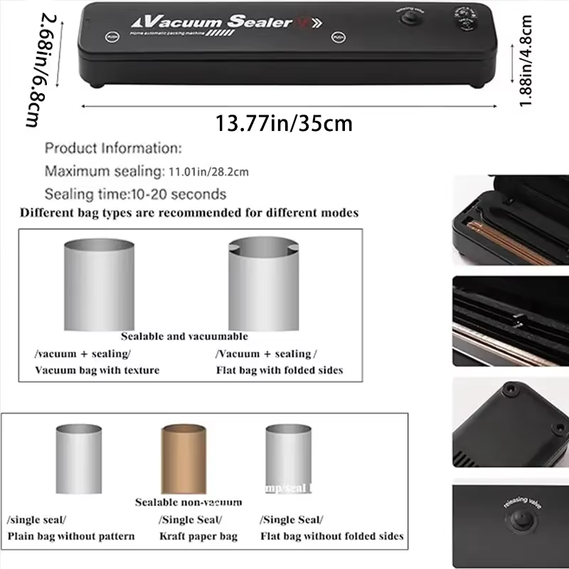 Máquina Selladora al Vacío de  - Kitchen Appliances Storage reseña y precio