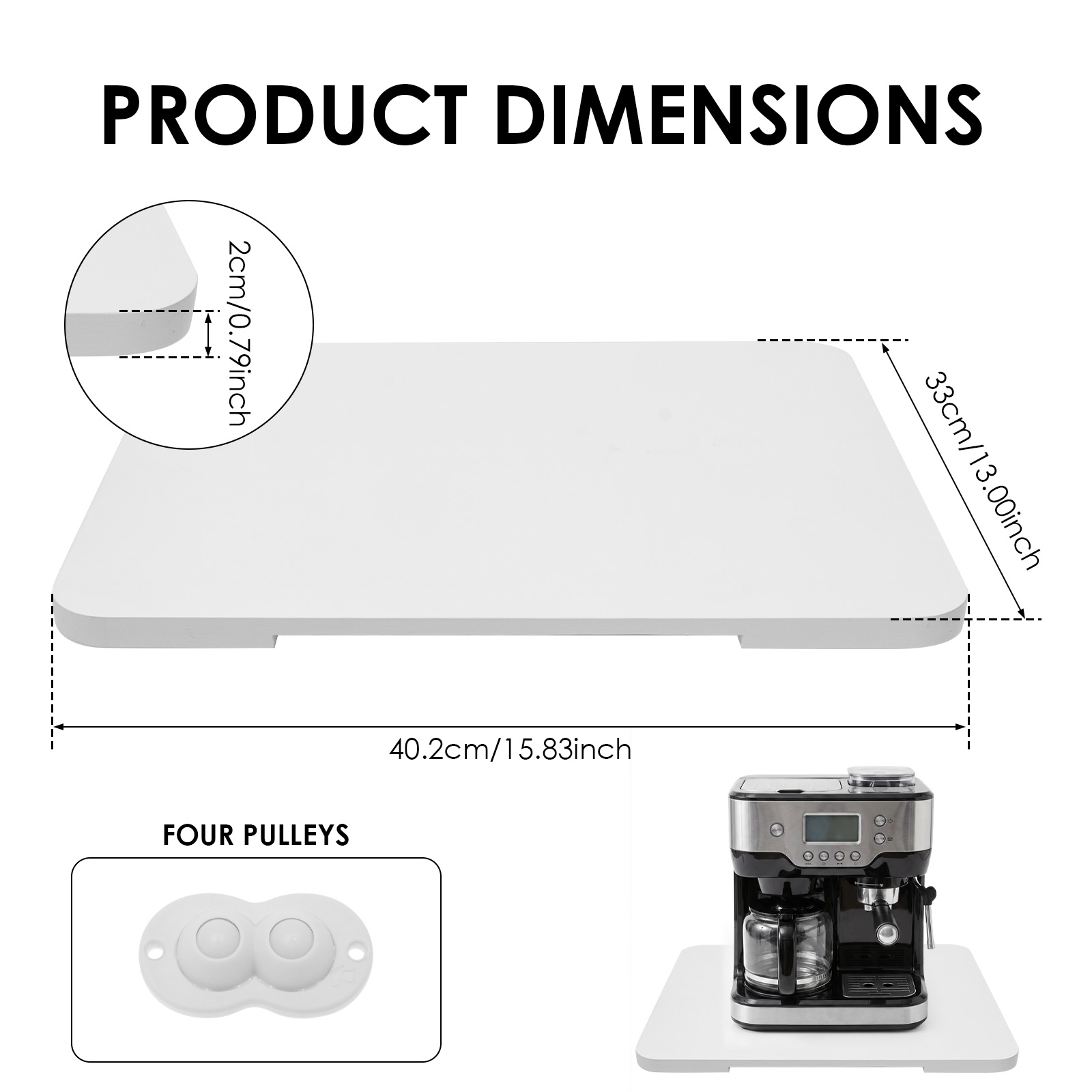 Bandeja Deslizante para Electr - Kitchen Appliances Storage reseña y precio