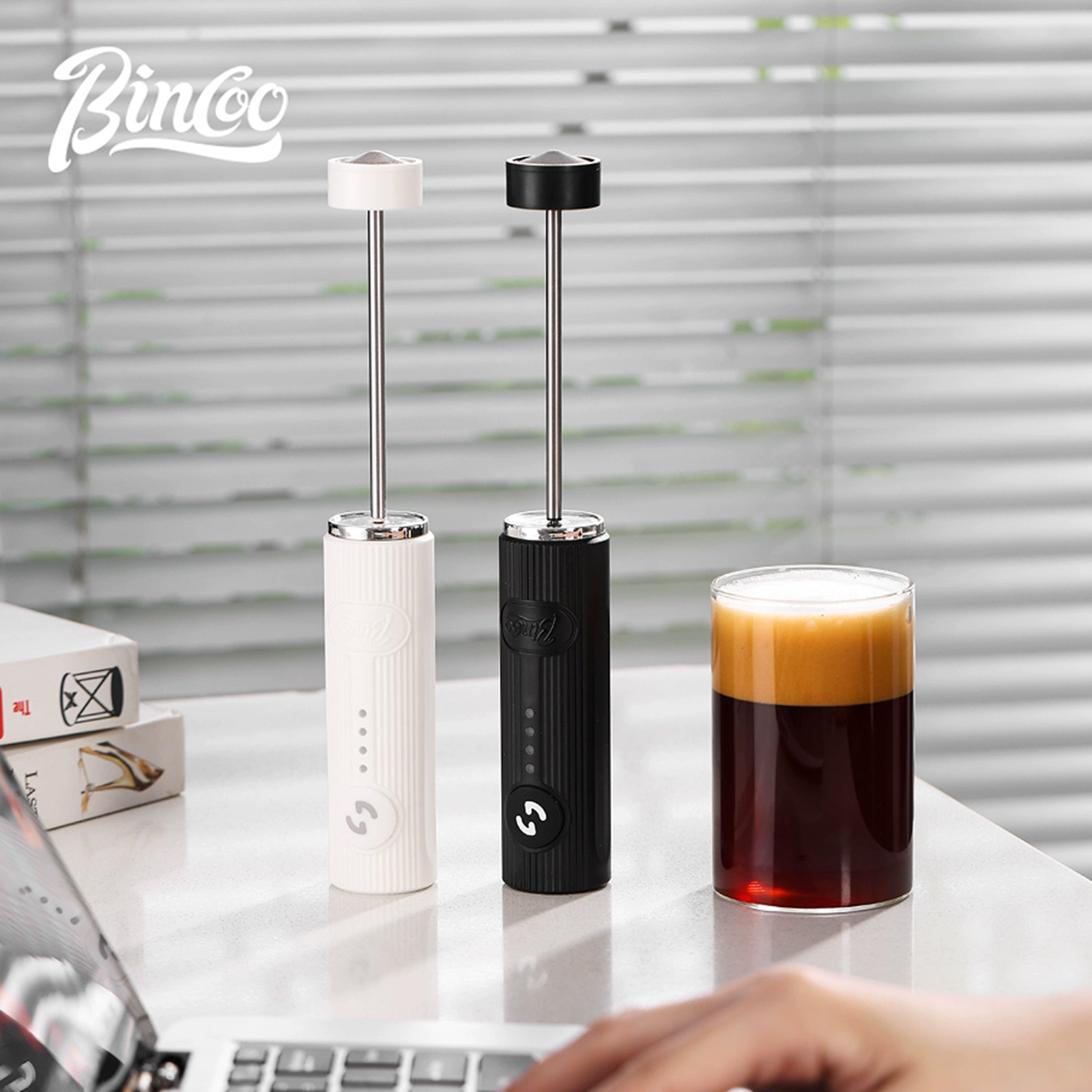 BINCOO-espumador de café eléct - Milk Frother Automatic reseña y precio
