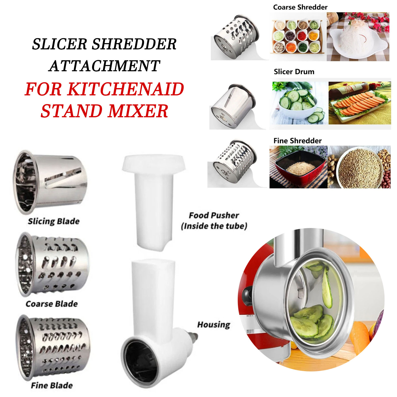 Accesorio rebanador y triturad - Meat Grinder Attachment reseña y precio